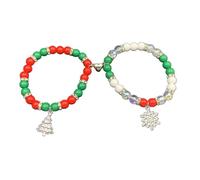 REITINGE Braccialetti, 2 braccialetti magnetici con ragni, per attrazioni reciproche, braccialetti abbinati con perline elastiche per coppie, donne e uomini, 18 cm, plastica/resina
