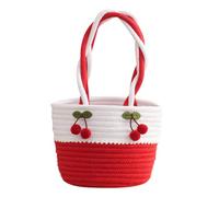 REITINGE Elegante borsa in cotone intrecciato per tutti i giorni, shopping, tempo libero, con scomparti multipli, borsa per addio al nubilato, cestino per bomboniere per ospiti decorazione per feste
