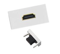 REITINGE Modulo multimediale HDTV femmina a femmina, facile installazione per prese a terra, piastre da parete, supporto facile installazione modulo HDTV