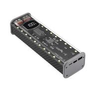 REITINGE Per 21700 Batteria Scatola di Immagazzinaggio USB C Quick INstalls Caso Trasparente Enclosure 4 Cell Holder Non Necessita di Saldatura di Viaggio Power Case per Campeggio