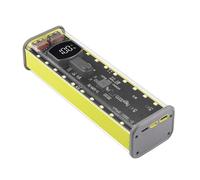 REITINGE Per 21700 Batteria Scatola di Immagazzinaggio USB C Quick INstalls Caso Trasparente Enclosure 4 Cell Holder Non Necessita di Saldatura di Viaggio Power Case per Campeggio