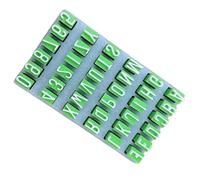 REITINGE Stampi per timbri in polimero resistente, dimensioni perfette per piatti in ceramica, sculture e decorazioni, stampi per argilla e alfabeti