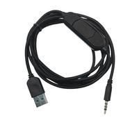 REITINGE Universals Cavo audio da 3,5 mm dotato di modulo scheda audio USB digitale ottimizzato per PC Mobile Gaming Comunicazione Inline Microfono Controllo Cuffie Filo