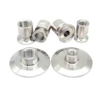 REIUAFWYGV 1PC 1" NPT Female 2" Tri Clamp 64mm 304 Stainless Steel Pipe Fitting Connector Adapter