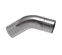 REIUAFWYGV 1PC Fit Tube ID 38mm Barbed Equal 45 Degree Elbow 304 Stainless Steel Pipe Fitting