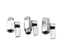 REIUAFWYGV 1pc SU304 Stainless Steel Ball Valve 3/8" NPT Male to Male Thread 2 Way Ball Valve