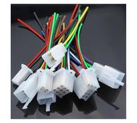 REIUAFWYGV 1pcs 2.8mm 2/3/4/6/9 Pin Automotive 2.8 Electrical Wire Connector Male Female Cable Terminal Kits with Wire(6 Pin)