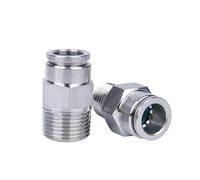 REIUAFWYGV 3/4" Male 304 Stainless Steel Air Pneumatic Fitting Quick Connector Adapter Tube OD 6mm 8mm 10mm 12mm 14mm 16mm(Tube OD 12mm)