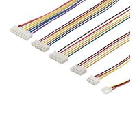 REIUAFWYGV 50Pcs 26AWG JST XH2.54 Male Wire Connector 2.54mm Pitch 2/3/4/5/6/7/8/9/10Pin JST Electronic Battery Charging Cable 20/30CM(30 CM Male,3)