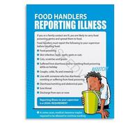 REIUAFWYGV Building a Healthy Kitchen Team Reference Poster Canvas Art Print for Corporate Dining or Cozy Bistro Corner(Unframed,16x24inch(40x60cm))