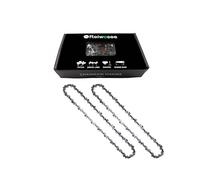 Reiwosee 2 catene per motosega da 12 pollici, distanza della catena 3/8", spessore del pignone 1,3 mm, 44 maglie, adatto per motoseghe Lunghezza: 41cm, taglio efficace della piastra di guida: 30cm。
