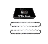 Reiwosee® Catena per motosega 10 pollici 2 pezzi, Passo 3/8 ", Pitch Spessore 0.05"(1.3mm), Numero della catena 40DL,Motosega Lunghezza utile di taglio 25cm, Catena per motosega tenuta a mano