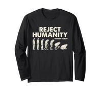 Reject Humanity Return To Frog Funny Animorphs Evoloution Maglia a Manica