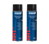 Rejel 4941 Dinitrol Bombolette spray di cera nera per sottoscocca, da 500 ml, set da 2