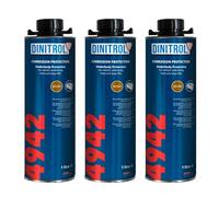 Rejel Dinitrol 4942 - Cera sottoscocca (marrone), 3 barattoli da 1 litro (con tappo a vite Schutz)