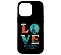 Rejkjavic Islanda Amore Northern Lights Valentines Ragazzi Ragazza Custodia per iPhone 14 Pro Max