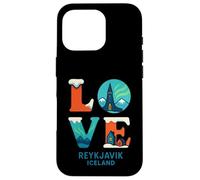 Rejkjavic Islanda Amore Northern Lights Valentines Ragazzi Ragazza Custodia per iPhone 16 Pro