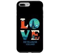 Rejkjavic Islanda Amore Northern Lights Valentines Ragazzi Ragazza Custodia per iPhone 7 Plus/8 Plus