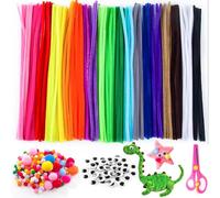 REJOECE 511 Pezzi Scovolini Per Lavoretti, 30cm Bastoncini Decorativi in Ciniglia, Scovolini Colorati per Lavoretti, Pipe Cleaner, per Decorazioni Natalizie Artigianali Creative DIY