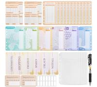 REJOECE Money Binder，48 Fogli A6 Insieme Della Sfida 12 tipi Risparmia Il Denaro Challenge Del Risparmio，Budget Binder，Agenda Risparmio 1€ | 2€ | 5€ | 10€ | 20€ | 50€ | 52 Settimane | 100 Giorni