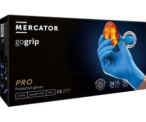 Rękawice nitrylowe niebieskie Mercator GoGrip Blue 50 sztuk rozmiar L