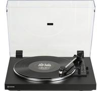 REKKORD Audio F100 - Giradischi completamente automatico entry-level con AT3600L, colore: Nero