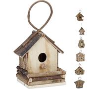 Reladays Casetta per Uccelli, Da Appendere, Legno Non Trattato, Balcone, Giardin