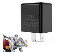 RELAGGIO DEI SEGNALE - Speed Regolable Flasher, Indicatore LED universale | Unità di scambio elettronico durevole per per moto a 2 pin da 12 V, scooter, ATV, moto, auto, camion, illuminazion