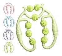 Relajador De Piernas, Relajador De Piernas De 12 Rodillos, Masajeador De Pantorrillas Y Piernas, Nine Wheel Circular Leg Clamp, Circular Leg Clamp Roller, for Massage Elbow Legs (Green)