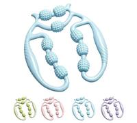 Relajador De Piernas, Relajador De Piernas Manual, 9 Wheel Circular Leg Clamp, Circular Leg Clamp Roller, Multipurpose Massage Tools for Women and Men (Blue)