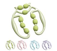 Relajador De Piernas, Relajador De Piernas Manual, 9 Wheel Circular Leg Clamp, Circular Leg Clamp Roller, Multipurpose Massage Tools for Women and Men (Green)