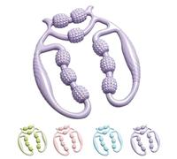 Relajador De Piernas, Relajador De Piernas Manual, 9 Wheel Circular Leg Clamp, Circular Leg Clamp Roller, Multipurpose Massage Tools for Women and Men (Purple)