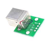 Reland Sun 10PcsUSB-05 USB a DIP piastra adattatore femmina testa presa DIP tipo B (A)