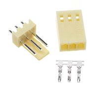 RELAND SUN 10sets 2.54MM KF2510 Connettore Piatto Dritto Pin Kit Connettore Femmina Shell e Femmina Pin Header Terminali (set 3P)