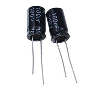 RELAND SUN 20pcs 100uF 100V 10x20mm Alluminio Condensatore elettrolitico