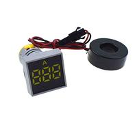 Reland Sun 22mm 0-100A Amperometro Digitale Quadrato Segnale Luce Indicatore Corrente Indicatore Lampada Indicatore Luce di Segnale AD16-22FSA (giallo)