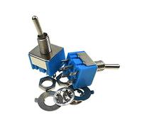 Reland Sun 5PCS MTS-102 MTS-103 MTS-202 MTS-203 6A 125V Mini 3/6PIN ON-OFF/ON-OFF-ON Interruttori a levetta per luci di commutazione motori (MTS-202)