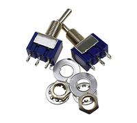 Reland Sun 5PCS MTS-102 MTS-103 MTS-202 MTS-203 6A 125V Mini 3/6PIN ON-OFF/ON-OFF-ON Interruttori a levetta per luci di commutazione motori (MTS-102)