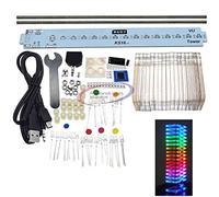 Reland Sun KS16 Music Audio Spectrum Analyzer Kit, USB 5V LED Fantasy Crystal Cube Level Display, Estremamente preciso Spettro sonoro VU Meter Tower per Sistema Audio (DIY)
