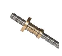 RELAND SUN T8 vite dado in rame 2mm spazio e dado di gioco trapezoidale vite in acciaio inox piombo 8mm (400mm con dado)