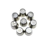 RELAND SUN Ugello per torta di tulipani russi 8pcs ugello per glassa crema rosa punta per pasticceria (set da 8 pezzi)