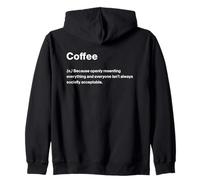 Relatable Funny Dictionary Definition Coffee Felpa con Cappuccio
