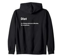 Relatable Funny Dictionary Definition Diet Felpa con Cappuccio