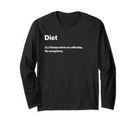 Relatable Funny Dictionary Definition Diet Maglia a Manica