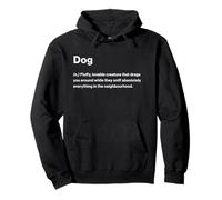 Relatable Funny Dictionary Definition Dog Felpa con Cappuccio
