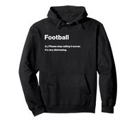 Relatable Funny Dictionary Definition Football Felpa con Cappuccio