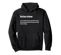 Relatable Funny Dictionary Definition Interview Felpa con Cappuccio