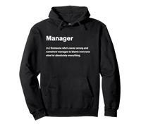 Relatable Funny Dictionary Definition Manager Felpa con Cappuccio