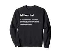 Relatable Funny Dictionary Definition Millennial Felpa