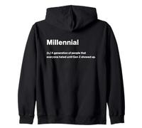 Relatable Funny Dictionary Definition Millennial Felpa con Cappuccio